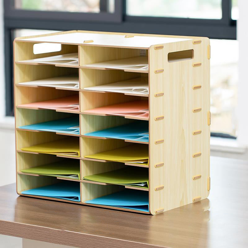 Contemporary Vertical Filing Cabinet Wooden Frame File Cabinet