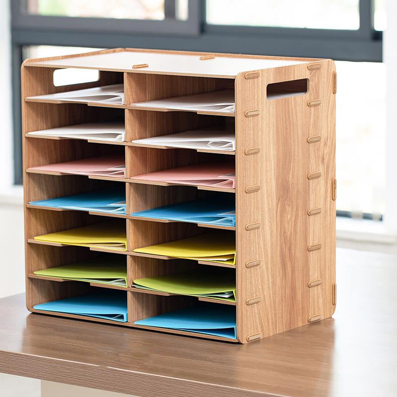 Contemporary Vertical Filing Cabinet Wooden Frame File Cabinet