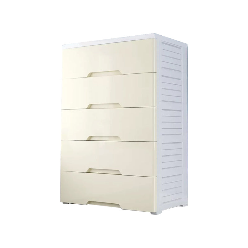 Contemporary Bedroom Wardrobe Plastic Drawers Storage Armoire