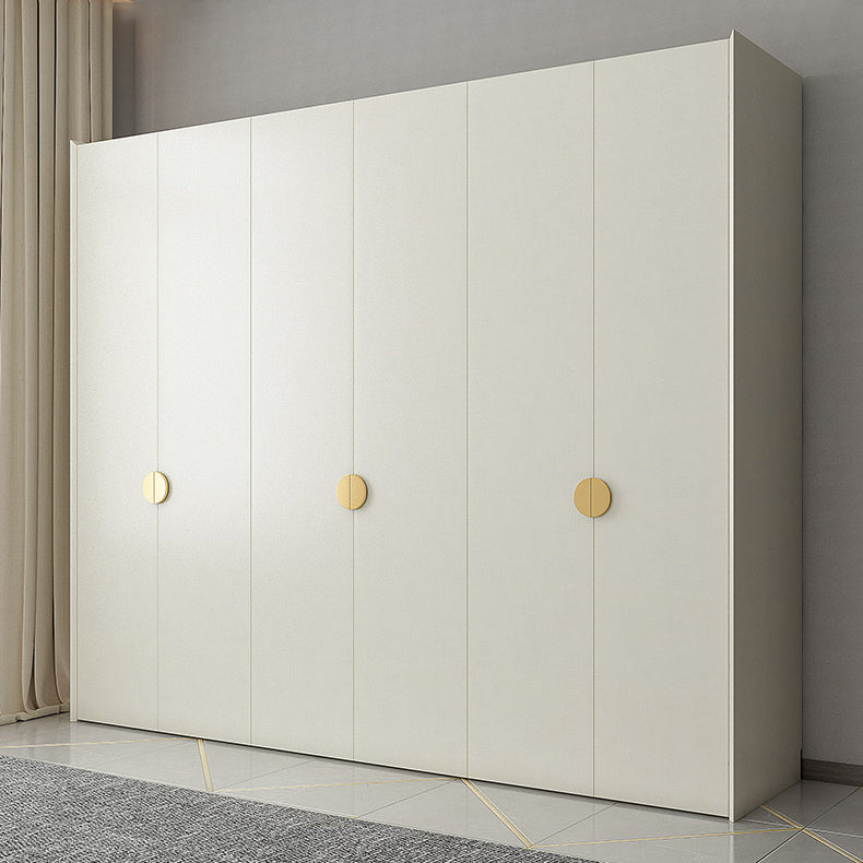 Engineered Wood Wardrobe Cabinet Modern Wardrobe Closet with Shelves for Home