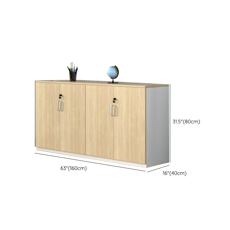 Nordic Storage Filing Cabinet Wooden Frame Locking Filing Cabinet