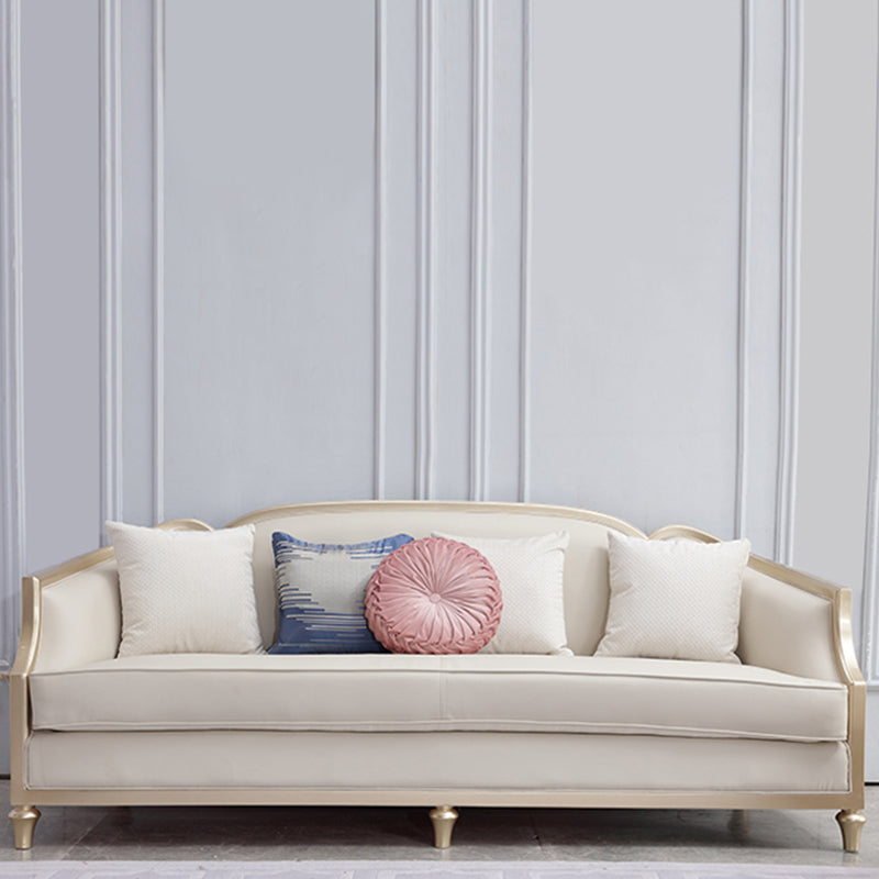 Glam No Distressing Single Cushion Seat Genuine Leather Sofa