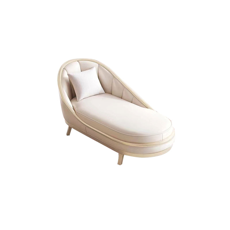 Glam No Distressing Single Cushion Seat Genuine Leather Sofa
