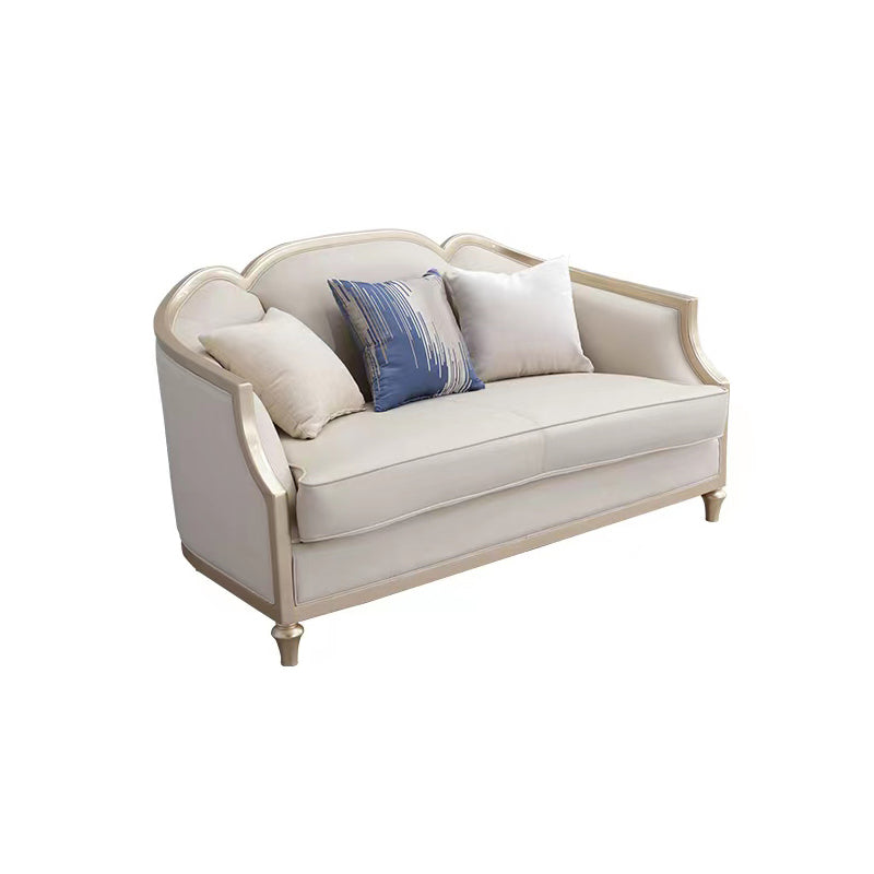 Glam No Distressing Single Cushion Seat Genuine Leather Sofa