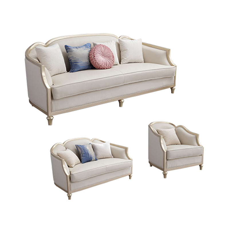 Glam No Distressing Single Cushion Seat Genuine Leather Sofa