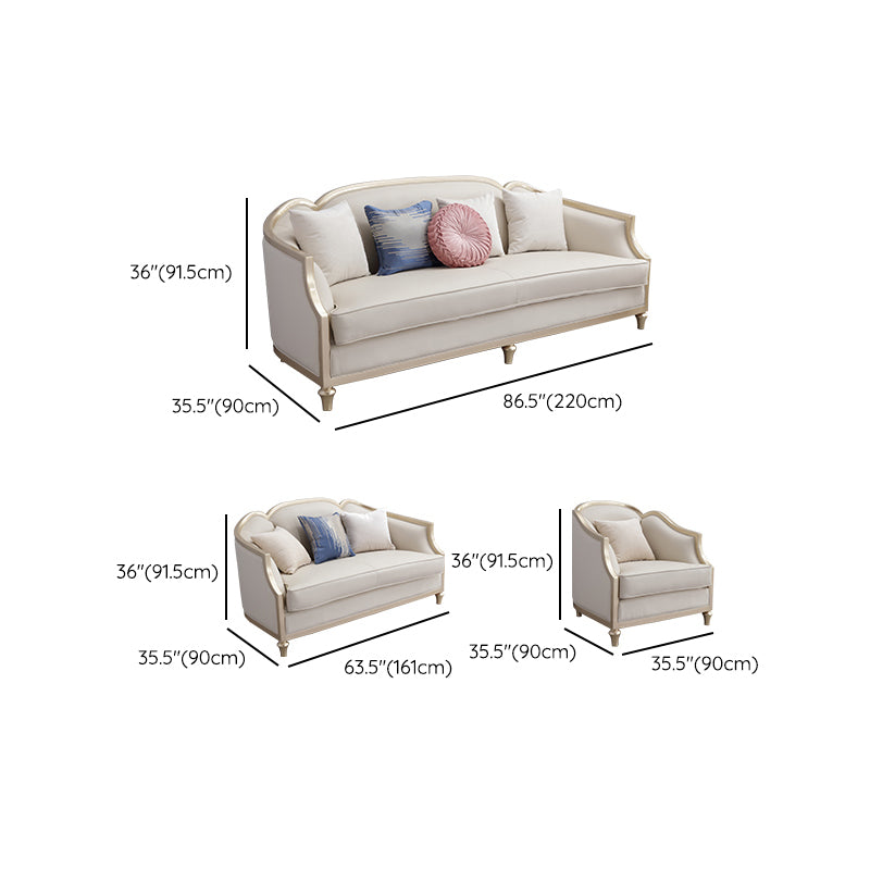Glam No Distressing Single Cushion Seat Genuine Leather Sofa