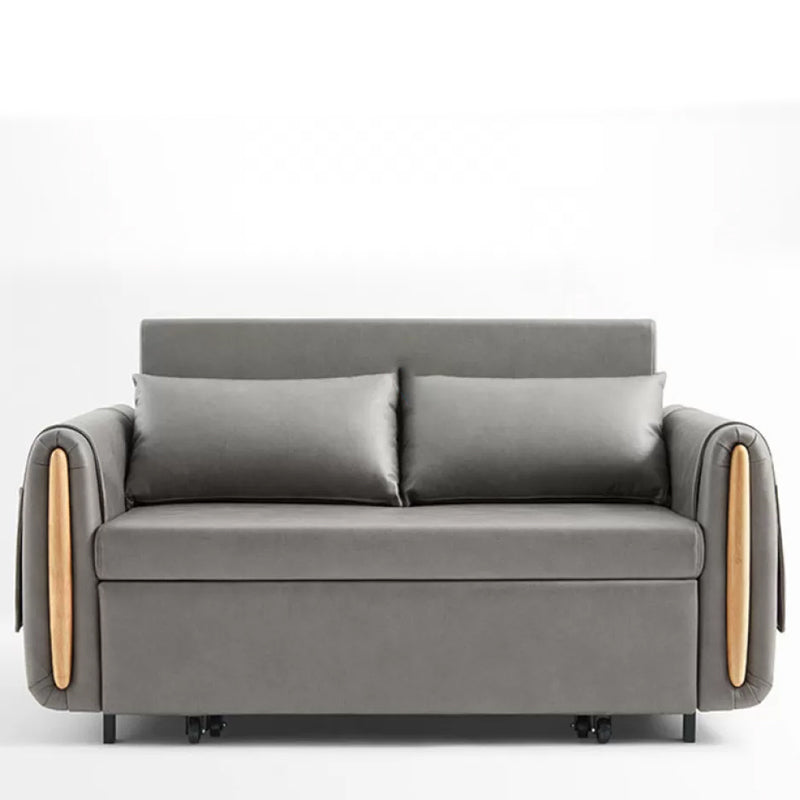 Contemporary Removable Sleeper Sofa 34.6" W Sofa Bed Pillow Included