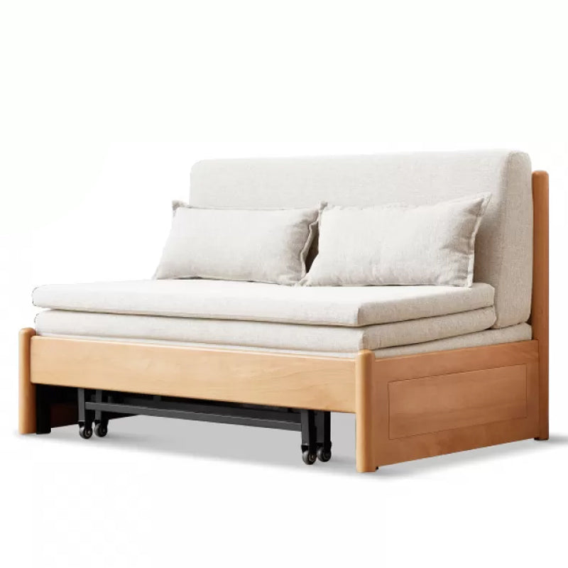 31.5" W Solid Wood Removable Sleeper Sofa Scandinavian Sofa Bed