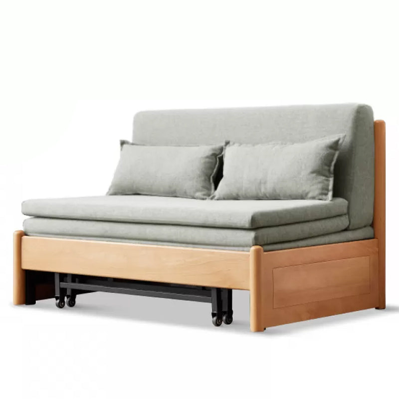 31.5" W Solid Wood Removable Sleeper Sofa Scandinavian Sofa Bed