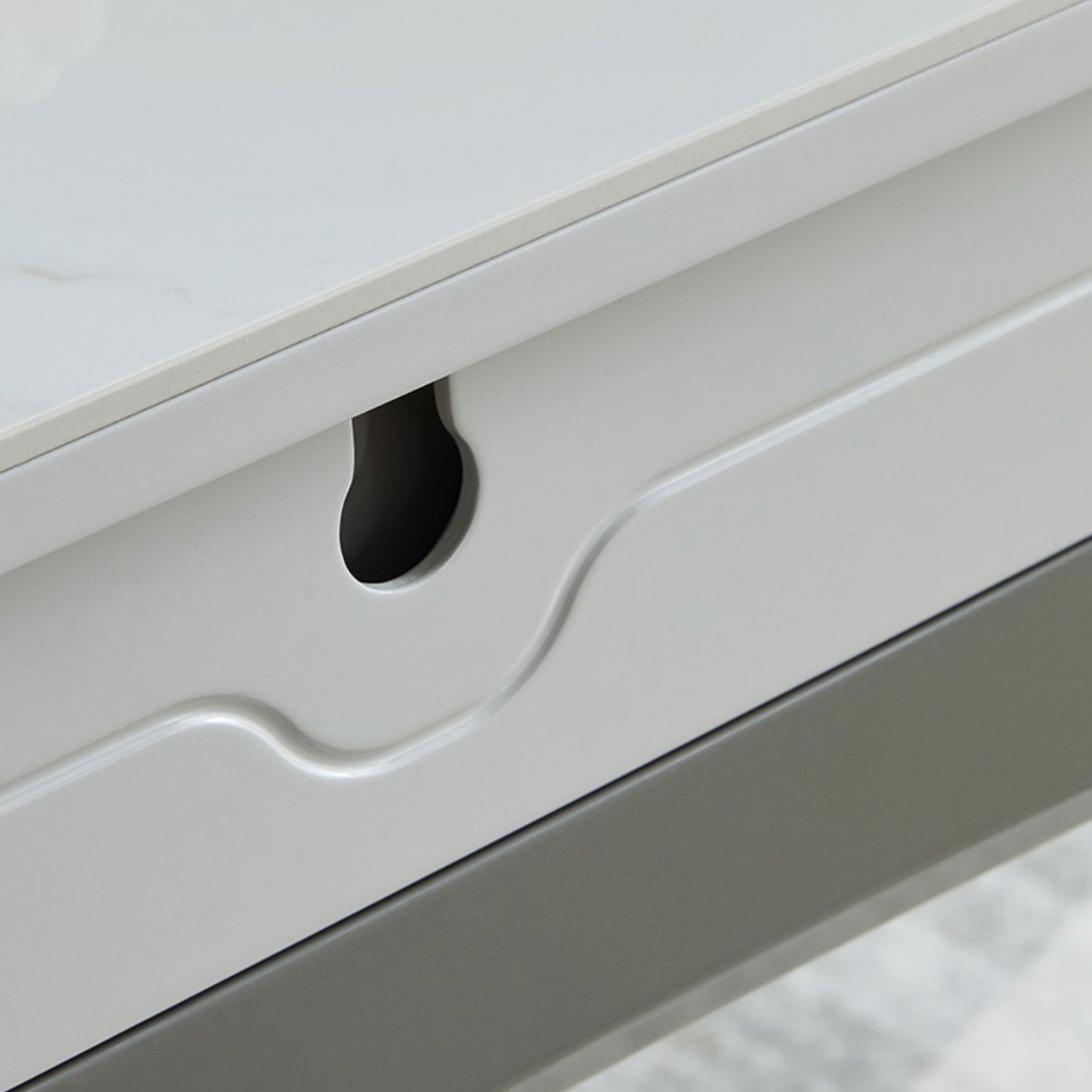 Contemporary Extendable Round Stone Dining Table for Dining Room