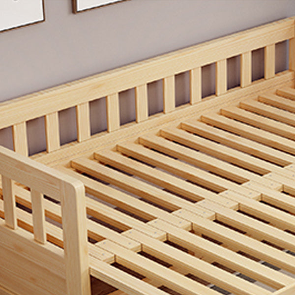 Scandinavian Detachable Mattress Sofa Bed Solid Wood Sleeper Sofa