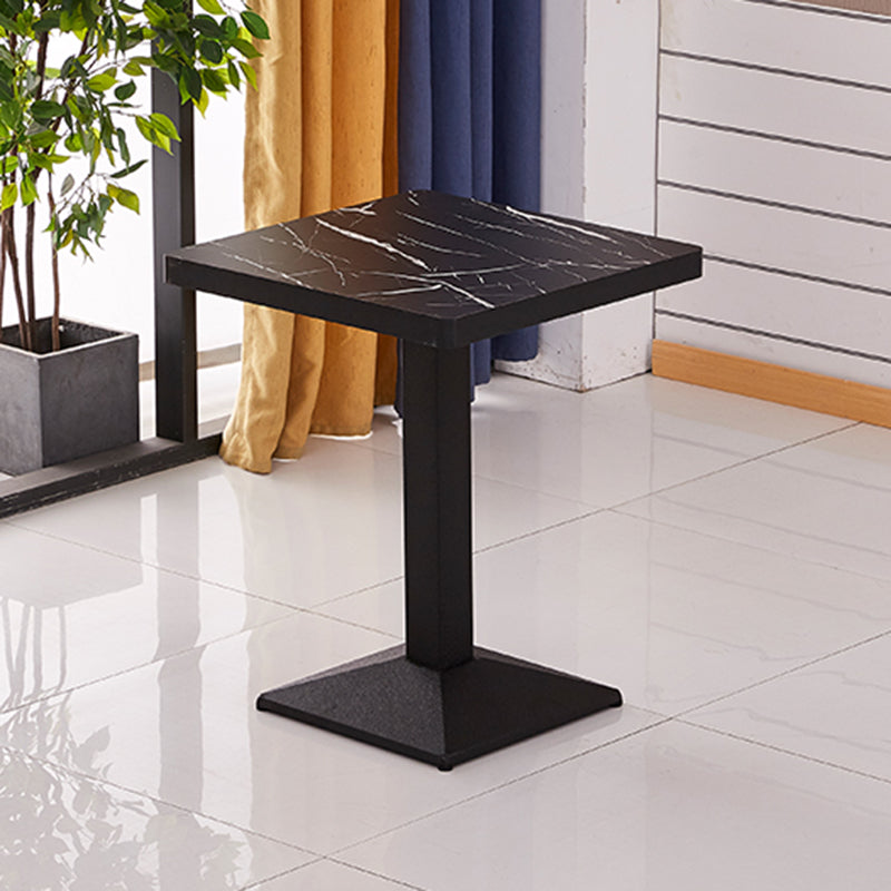 Modern Wooden Dining Room Table with Metal Legs for Living Room