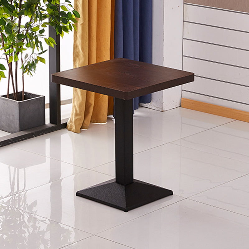 Modern Wooden Dining Room Table with Metal Legs for Living Room