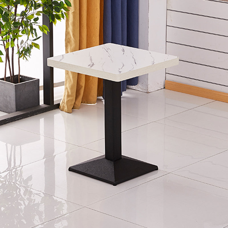 Modern Wooden Dining Room Table with Metal Legs for Living Room