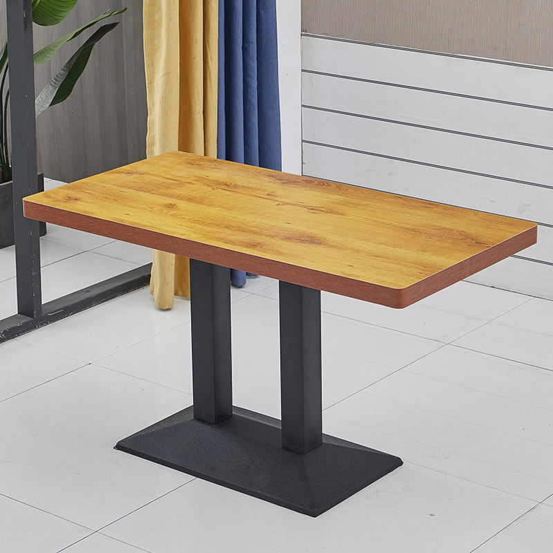 Modern Wooden Dining Room Table with Metal Legs for Living Room