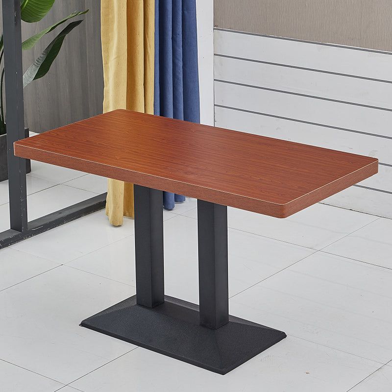 Modern Wooden Dining Room Table with Metal Legs for Living Room