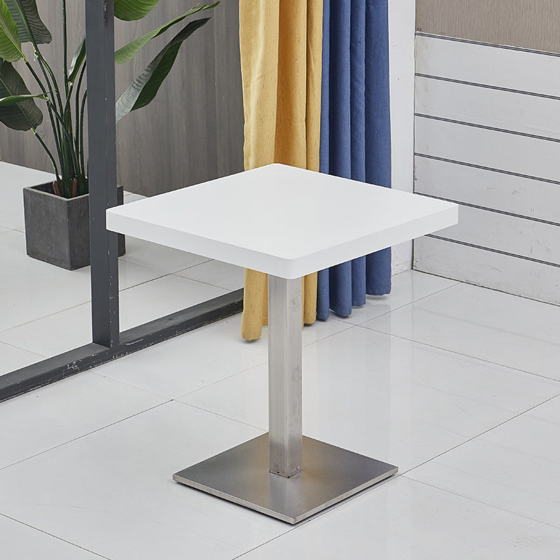 Modern Wooden Dining Room Table with Metal Legs for Living Room