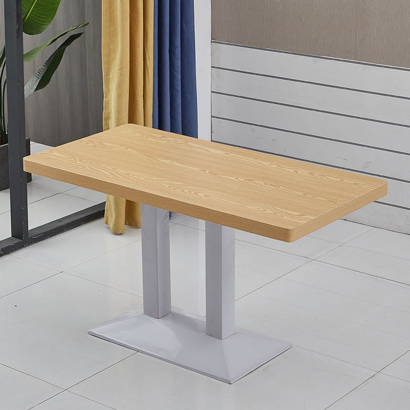 Modern Wooden Dining Room Table with Metal Legs for Living Room