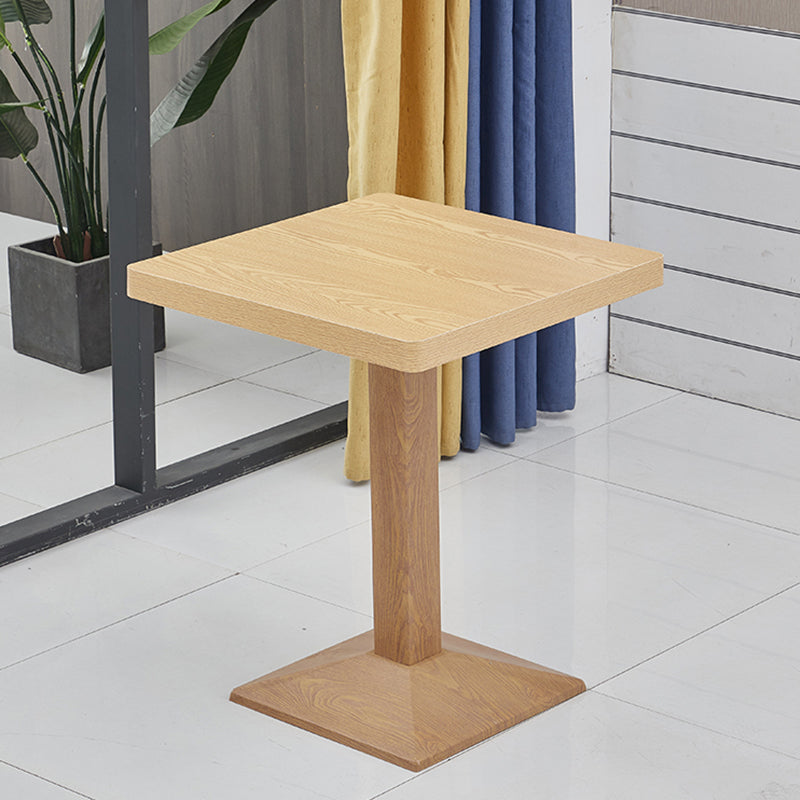 Modern Wooden Dining Room Table with Metal Legs for Living Room