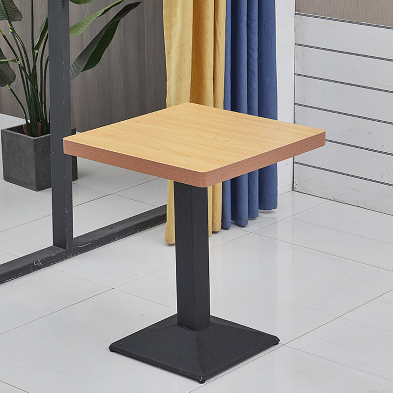 Modern Wooden Dining Room Table with Metal Legs for Living Room