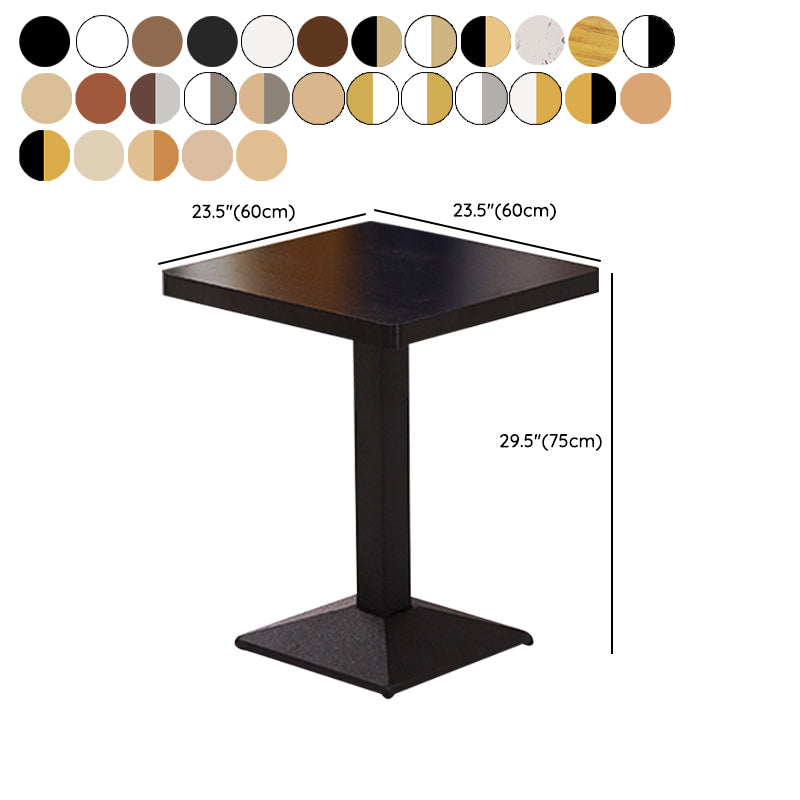 Modern Wooden Dining Room Table with Metal Legs for Living Room