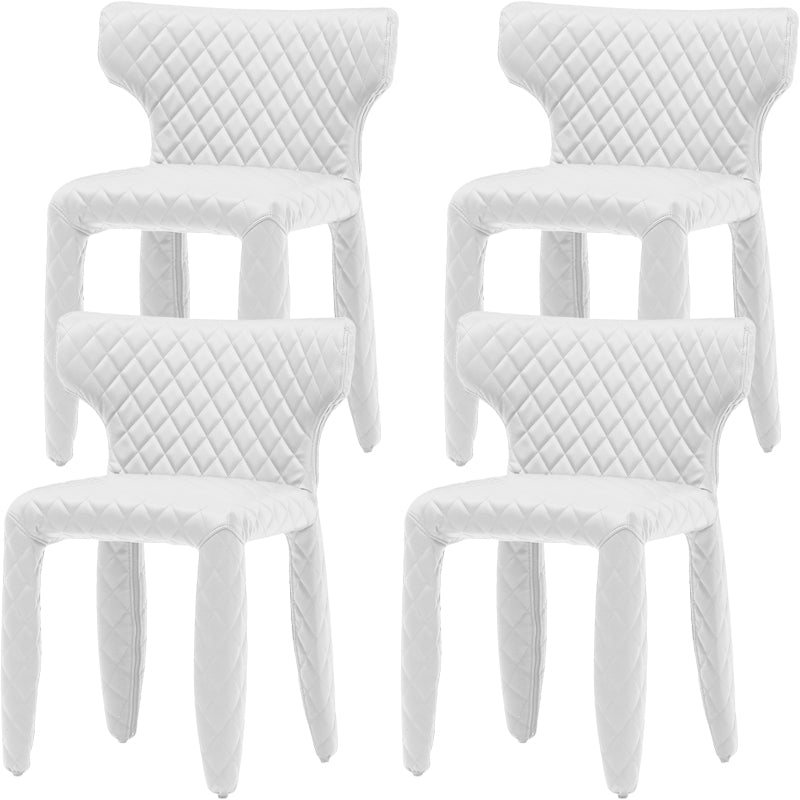 Contemporary Style Wingback Upholstered Dining Side Chair for Dining Room