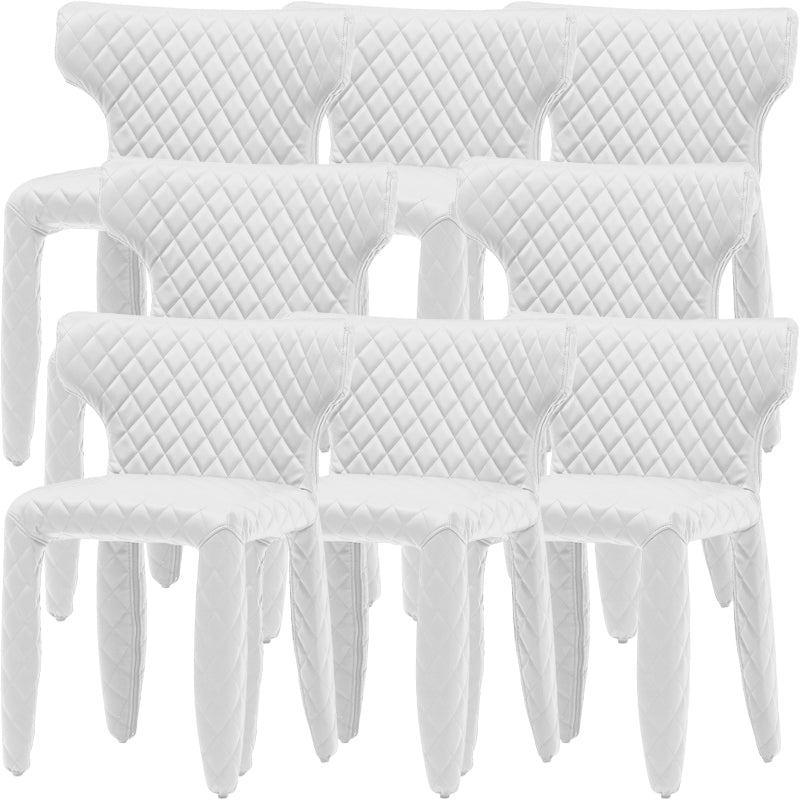 Contemporary Style Wingback Upholstered Dining Side Chair for Dining Room