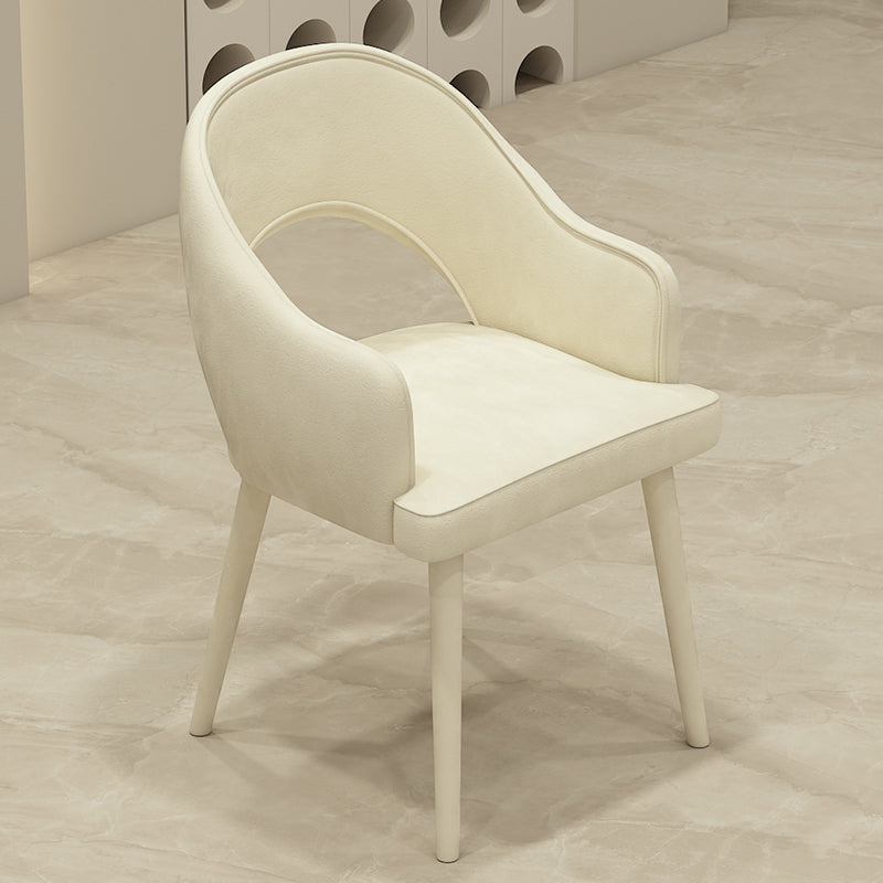 Contemporary Style Upholstered 4 Legs Dining Chairs for Living Room