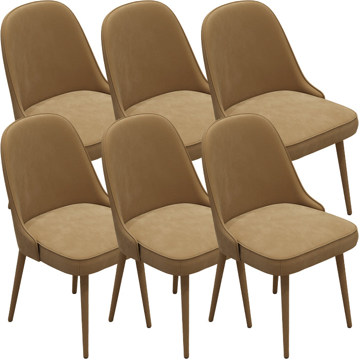 Contemporary Style Upholstered 4 Legs Dining Chairs for Living Room