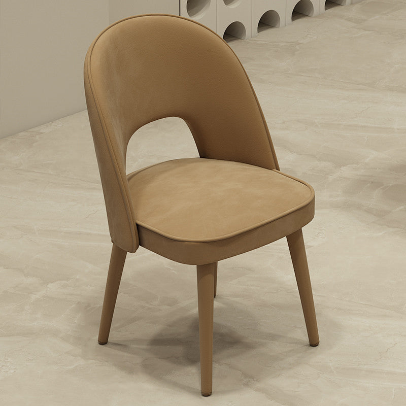 Contemporary Style Upholstered 4 Legs Dining Chairs for Living Room