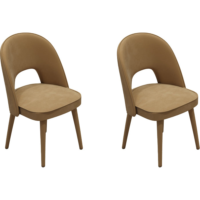 Contemporary Style Upholstered 4 Legs Dining Chairs for Living Room