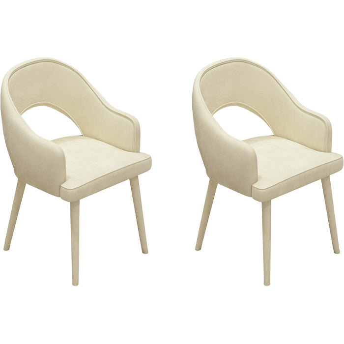 Contemporary Style Upholstered 4 Legs Dining Chairs for Living Room