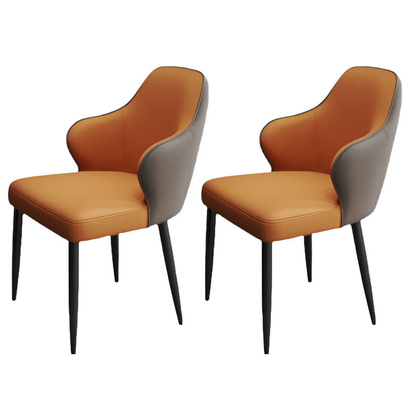 Modern Style Leather Parsons Upholstered Home Dining Side Chair