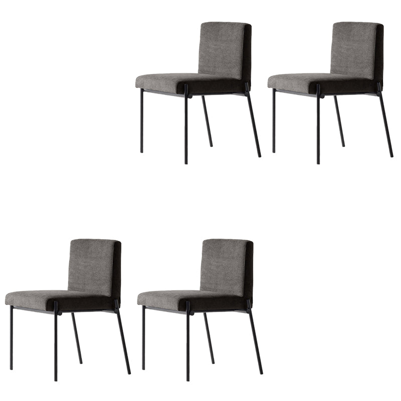 Industrial Dining Room Upholstered Armless Parsons Dining Side Chair
