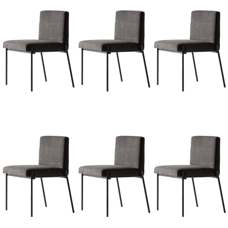 Industrial Dining Room Upholstered Armless Parsons Dining Side Chair