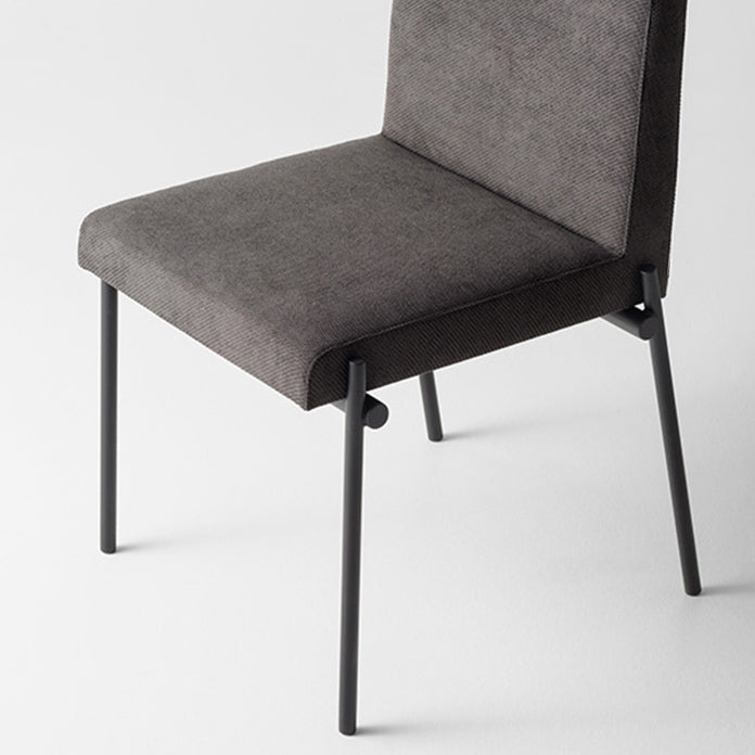 Industrial Dining Room Upholstered Armless Parsons Dining Side Chair