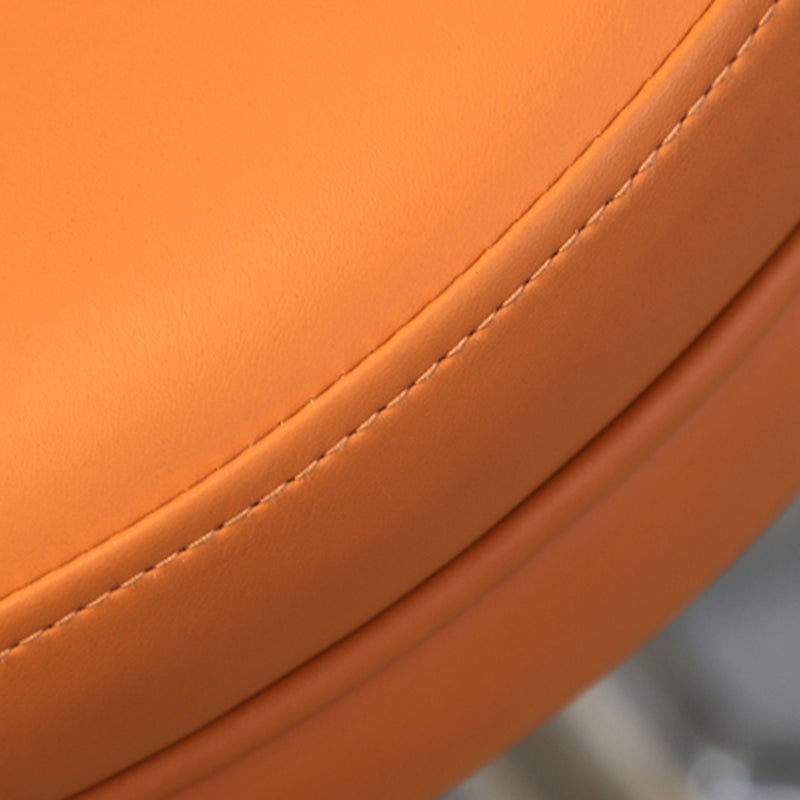 Modern Style Rotatable Backrest Counter Stool with Leather Cushion