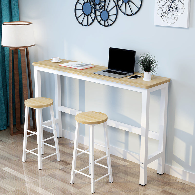 Modern Style 1/3/4 Pieces Wood Rectangular Bar Table Set for Dining Room