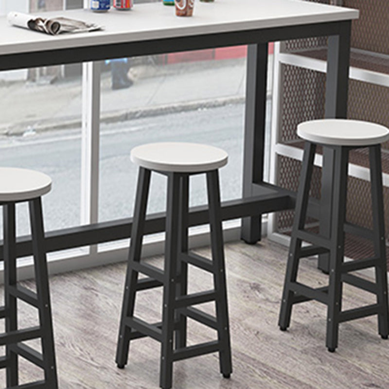 Modern Style 1/4/5 Pieces Wood Rectangular Bar Table Set for Dining Room