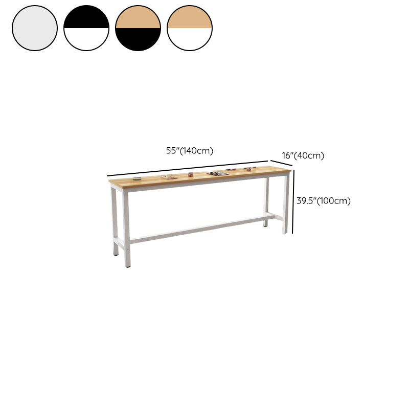 Modern Style 1/4/5 Pieces Wood Rectangular Bar Table Set for Dining Room