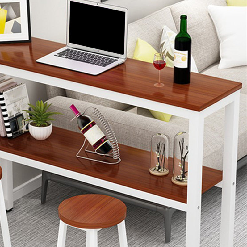 Modern Style 1/2/3 Pieces Wood Rectangular Bar Table Set for Dining Room