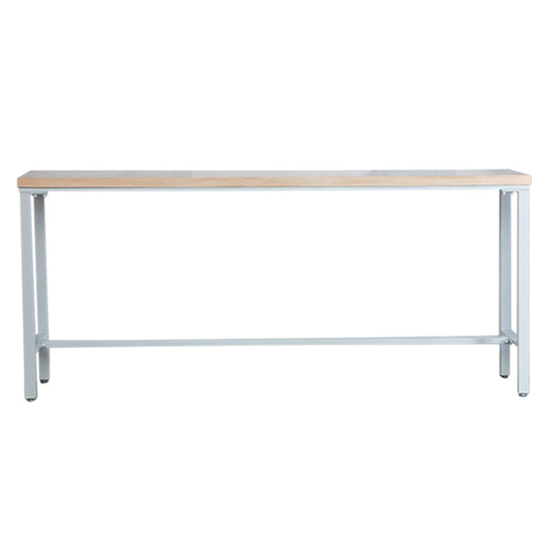 Modern Solid Wood Rectangle Trestle Base Bar Table for Kitchen Dining Room