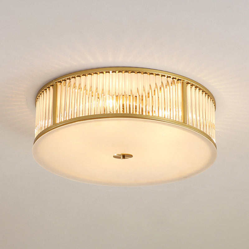 Modern Ceiling Light Minimalist Flush Mount Ceiling Light Fixture with Glass Shade