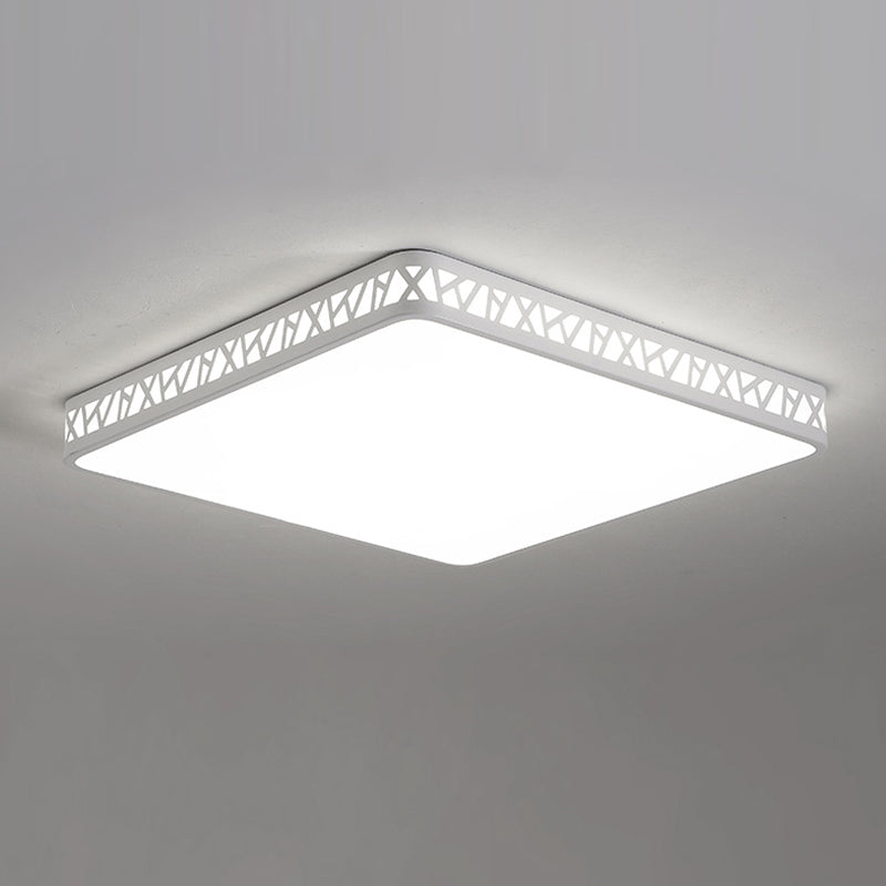 Geometric Flush Mount Fixture Modern Metal 1 Light Flush Light for Living Room