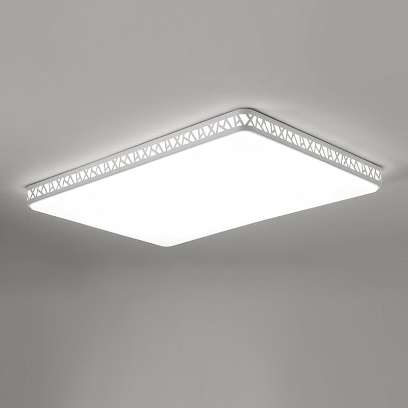 Geometric Flush Mount Fixture Modern Metal 1 Light Flush Light for Living Room