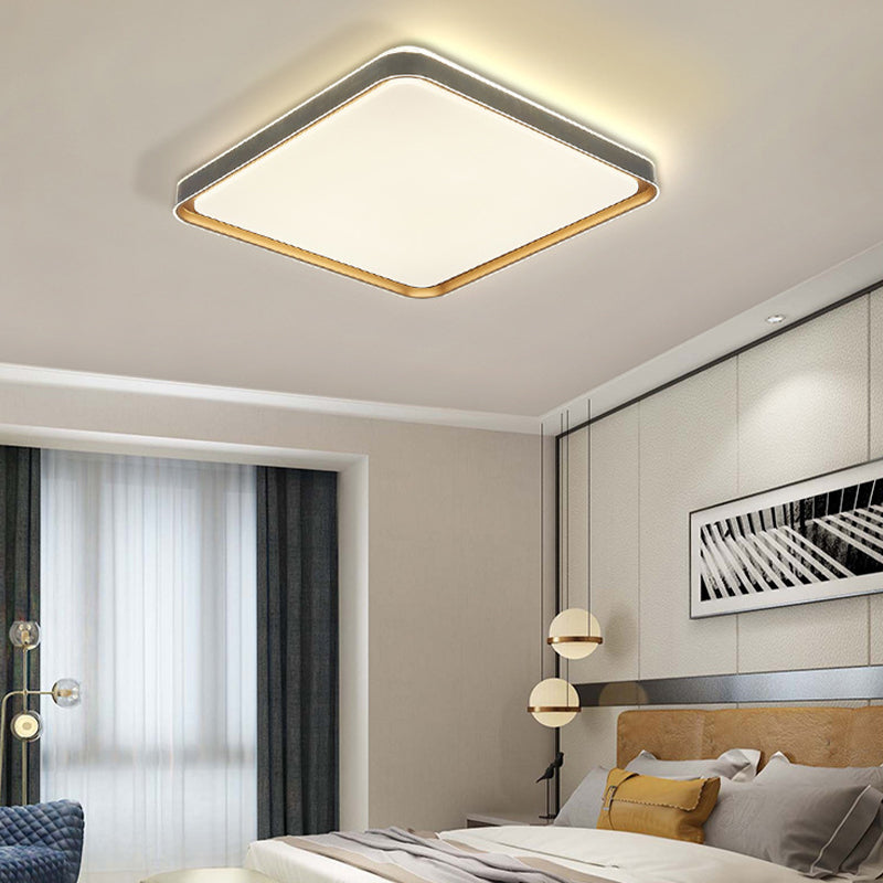 Geometric Flush Mount Fixtures Modern Metal Flush Lights for Living Room