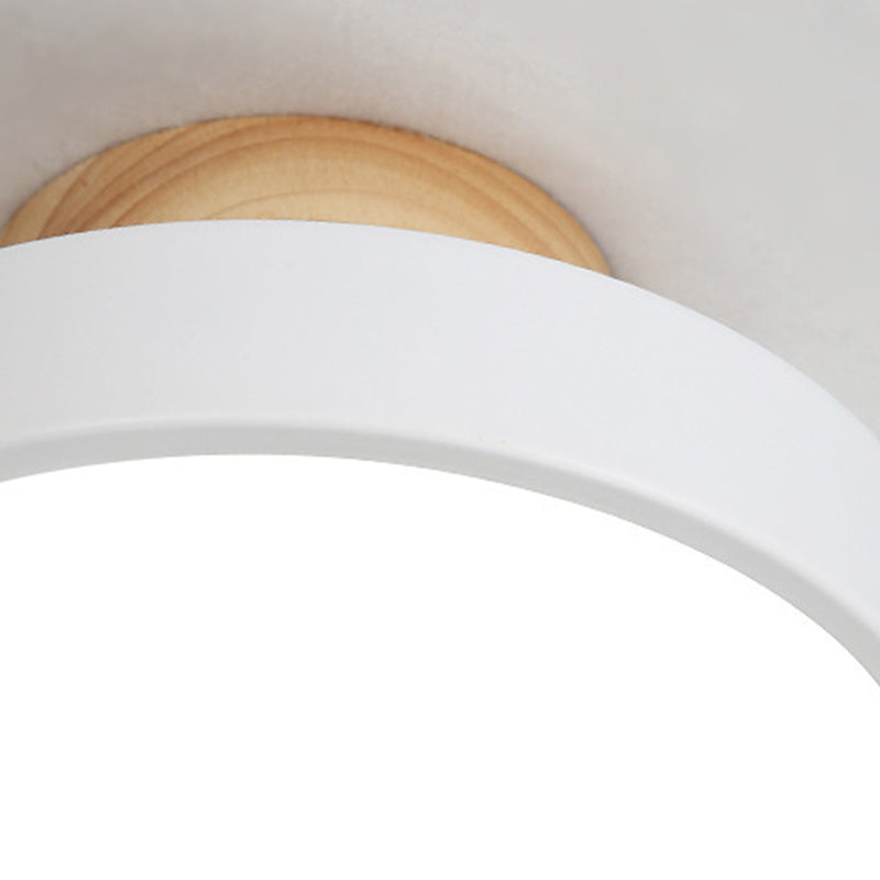 Macaron Style Ceiling Light LED Ceiling Mount Light with Acrylic Shade for Bedroom
