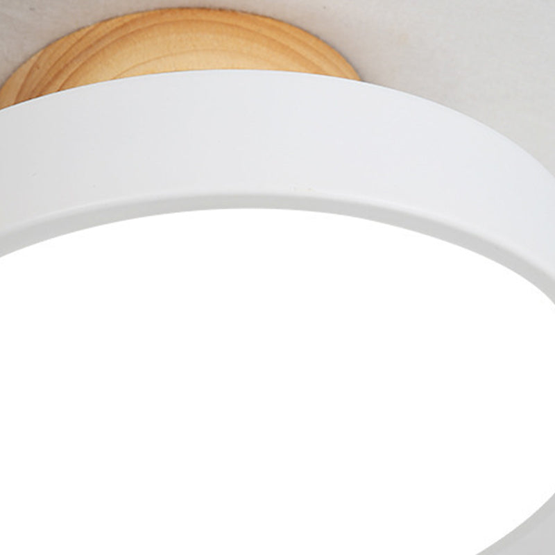 Macaron Style Ceiling Light LED Ceiling Mount Light with Acrylic Shade for Bedroom