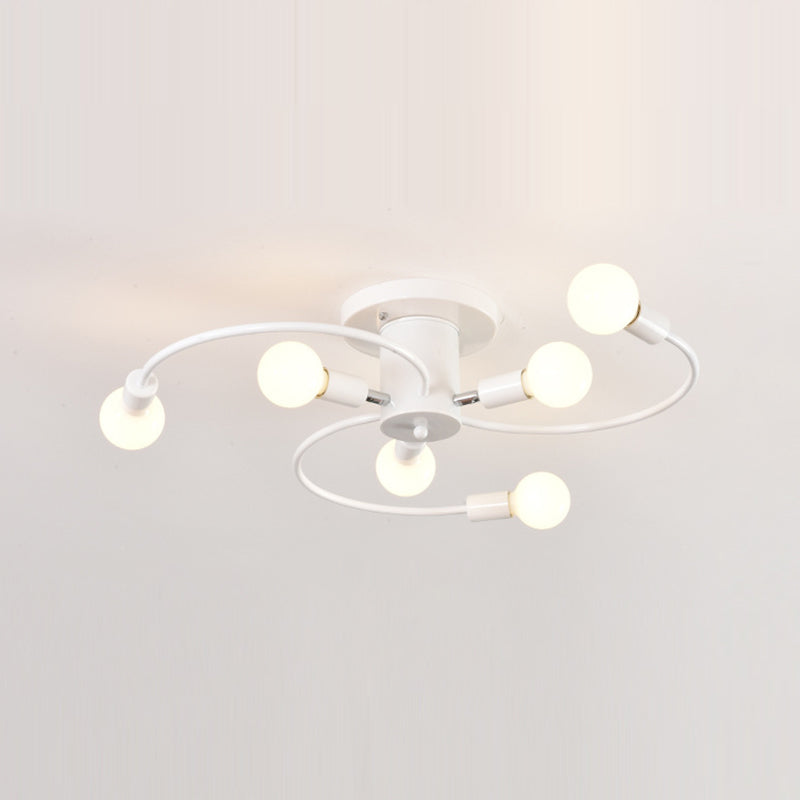 Industrial Ceiling Light Minimalist Flush Mount Light Fixture for Bedroom