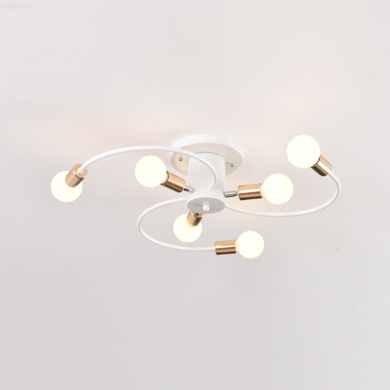 Industrial Ceiling Light Minimalist Flush Mount Light Fixture for Bedroom